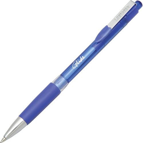 Ball Point Pen,Retractable,Fine Point,.7mm,3/PK,Blue