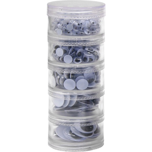 Wiggle Eyes Jar, 560 Pieces, Assorted Size