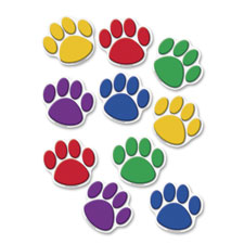 Paw Print Accents, 6", 30/ST, Assorted