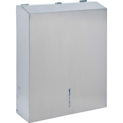 Towel Dispenser, Metal, 13-1/2"x4-1/4"x11", Stainless Steel