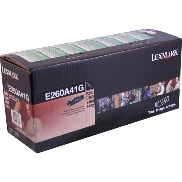 Genuine OEM Lexmark E260A41 Government Black Return Program Toner Cartridge (TAA Compliant Version of E260A11A) (3500 page yield)