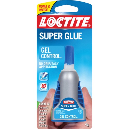 Super Glue, Gel Control, No-Drip, .14 oz., Clear