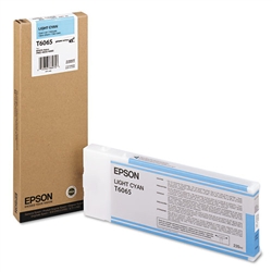 Genuine OEM Epson T606500 Light Cyan Inkjet Cartridge (4880 page yield)
