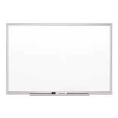 Porcelain Board, 3'x2', White Surface/Aluminum Frame