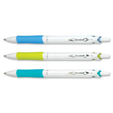 Acroball Pens, Retract, .7mm, 2/PK, WE-Asst Barrel/BK Ink