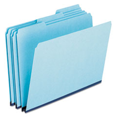 Tab Folders, 1/3 Cut, 9-1/2"H, Letter-Size, 25/BX,Blue