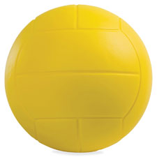 Foam Volleyball, 7-1/2" D, Yellow