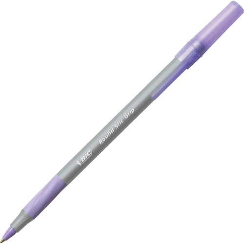 Round Stic Pen,Comfort Grip,Nonrefill,Med Pt, PE Ink