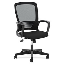High-Back Task Chair, 26-1/2"x26-1/2'x44', Black
