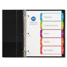 Ready Index Dividers, 5-Tabs, 36/ST, Multi