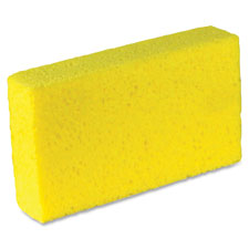 Cellulose Sponge,1.7"x4"x7.6",Biodegradable,6/PK,Yellow