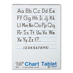 Chart Tablet,Manuscript Cvr,1-1/2" Ruled,24"x32",25Sh,12/CT