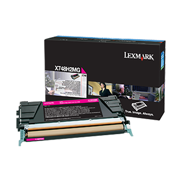 Genuine OEM Lexmark X748H2MG High Yield Magenta Toner (10000 Page Yield)