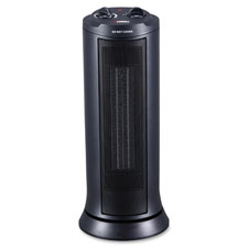 Ceramic Tower Heater, 17", 1000/1500W, Black