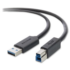 Super Speed USB 3.0, A/B Device Cable, 10', BK
