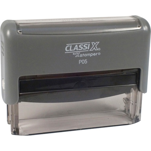 Self-Inking Message Stamp,38Char./Line,1-2 Lines,3/8"x2-3/4"