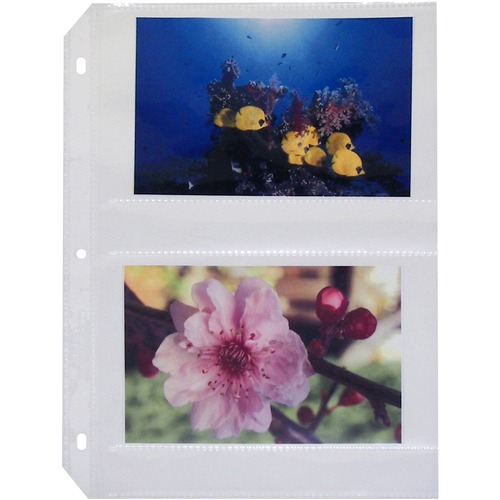 Photo Holders, Side Load, Holds 4 Photos, 4"x6", 50/BX, CL