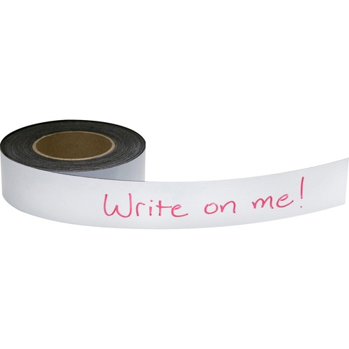 Magnetic Labeling Tape, 2"x50' Roll, White