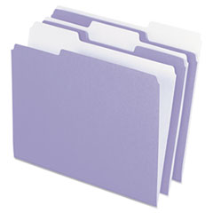 File Folder, AST 1/3 Tab Cut, Letter-Size, 100/BX, Lavender