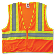 Two-Tone Vest, CLS-2, 2X/3X, Orange