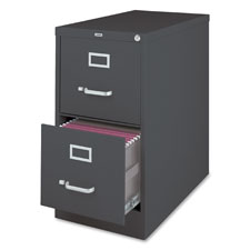 2-Dr Vertical Cabinet, Ltr, 15"x26-1/2"x28", Charcoal