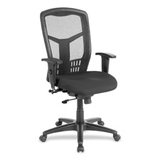 Exec High-Back Swivel Chair, 28-1/2"x28-1/2"x45", Black