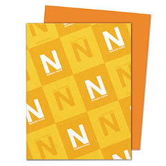 Cover Card Stock Paper, 65 lb., 8-1/2"x11", 250/PK, Orange