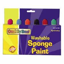 Paint Sponge, No Spill, 6/PK, Assorted
