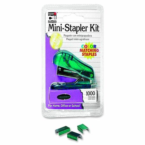 Mini Stapler Kit, Built-in Staple Remover, Assorted
