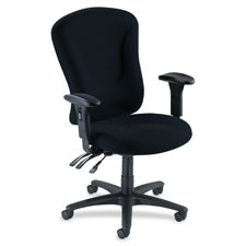 Managerial Task Chair, 26-3/4"x26"x48-1/4"-51", Black