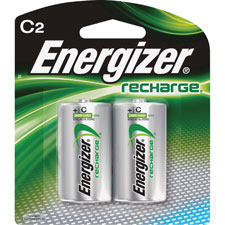 NiMH Rechargeable Batteries, C Size, 2/PK