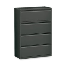 Lateral File,5-Drawer,42"x18-5/8"x67-11/16",Charcoal