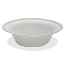 Compostable Bowls, 12oz., 20/PK, White
