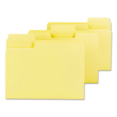 Folder, Supertab, Ltr, 1/3", 100/BX, Yellow