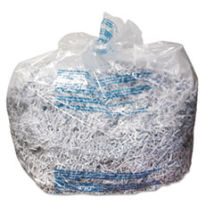 Poly Shredder Bags,Medium Up To 19 Gallon,25/BX,Clear