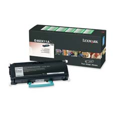 Genuine OEM Lexmark E460X11A Extra Hi-Yield Black Return Program Toner Printer Cartridge (15000 page yield)