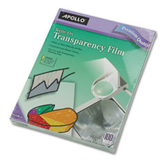 Write On Transparency Film, 8-1/2"x11", 100/BX, Clear