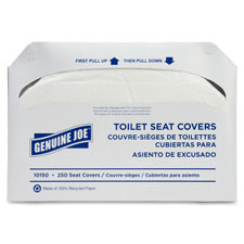 Toilet Seat Covers,250 Toilet Seat Covers, 10 PK/CT,White