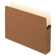 File Pockets,Anti-mold,5-1/4" Exp.,Letter,10/BX,Redrope