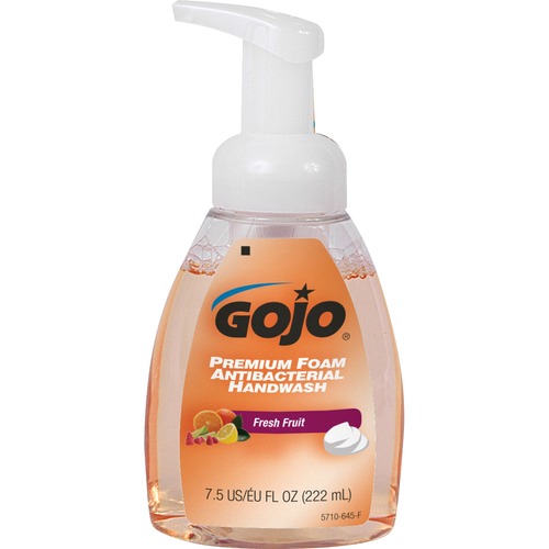Foam Antibacterial Soap, Pump Bottle, 7-1/2 oz., Fresh Fruit