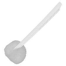 Toilet Bowl Mop, 12" Long Handle, 100/CT, White