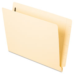 Laminated Spine Folders, 1 Fastener, Letter, 50/BX, Manila