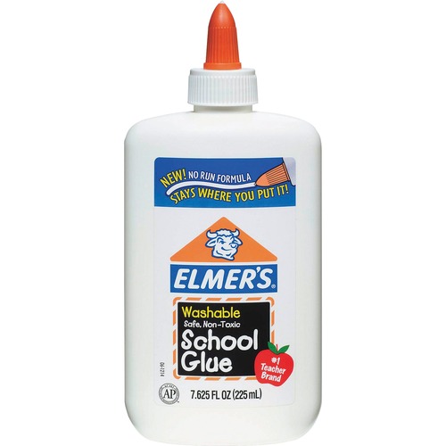 School Glue, Washable/Nontoxic, 7.625oz., Dries Clear