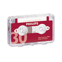 Dictation Mini Cassette, with File Clip, 30 Minutes