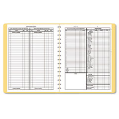 Bookkeeping Record Book,Monthly,128 Pages,9"x11",Beige