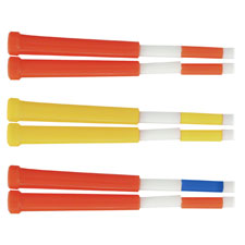 Plastic Segmented Jump Rope, 10", Orange/White