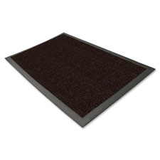 Wiper/Scraper Indoor Floor Mat, 4"x6", Chocolate