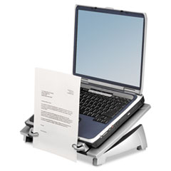 Laptop Riser, 15"x11-3/10"x6-1/2", Black/Silver