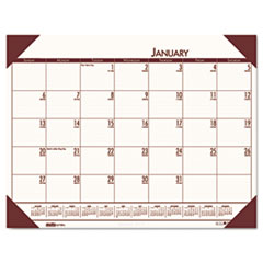 Desk Pad, 12 Month, Jan-Dec, 22"x17", Cream