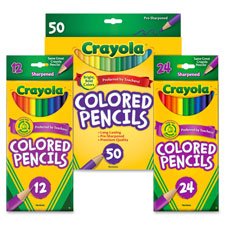 Colored Pencils, 3.3mm Lead, 12/PK, Assorted
